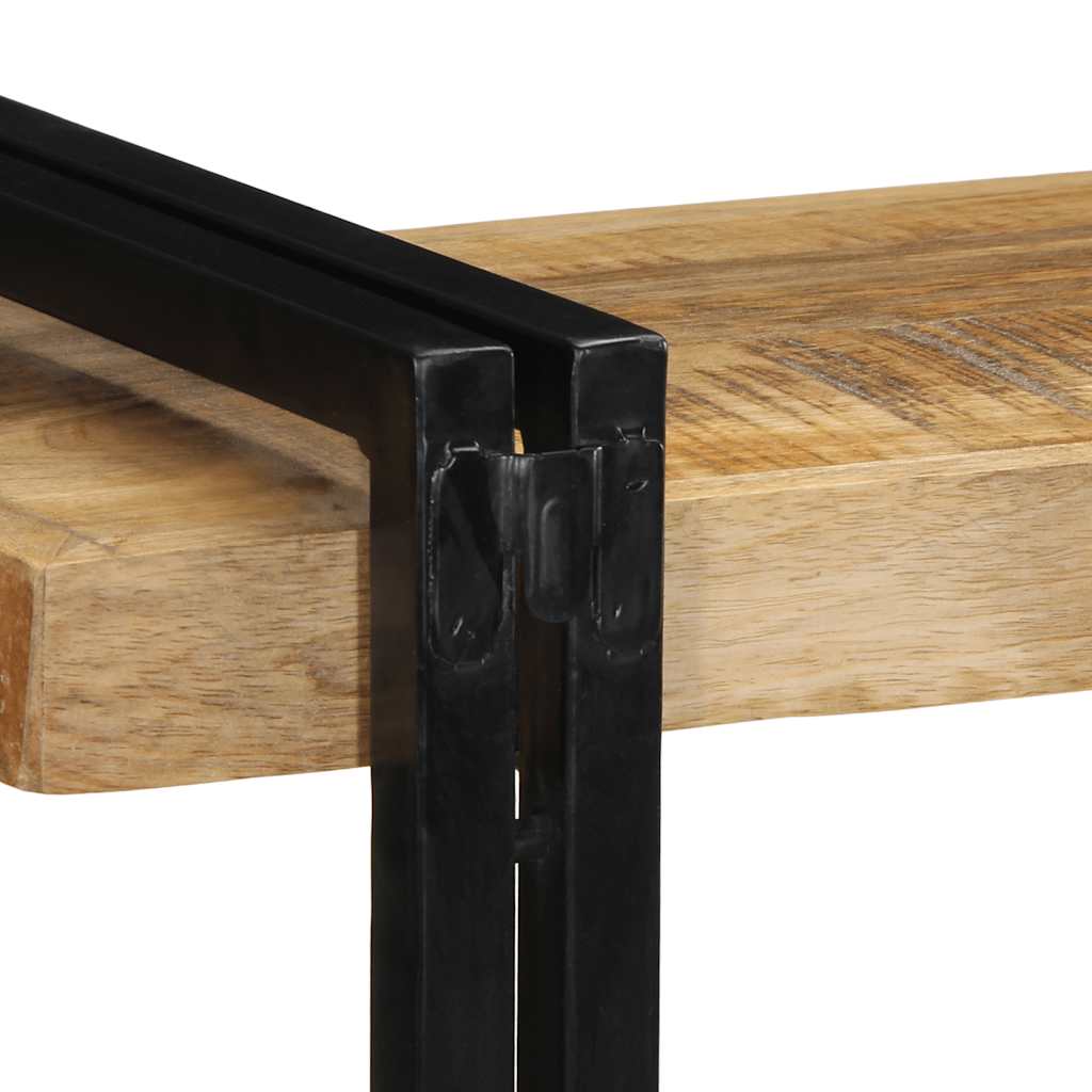 Wall Shelf 90x33x45 cm Solid Rough Wood Mango